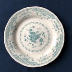 Rose Turquoise plate 26 cm