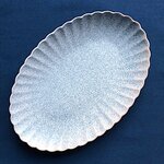 Dune Blue plate 26x17 cm