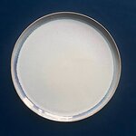 Stripes plate blue 26 cm