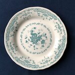 Rose turquoise plate 15,6 cm