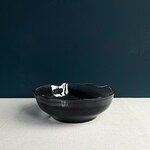 Swirl Black bowl 19,7 cm