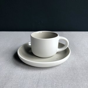 Espressokop & schotel Tint grijs
